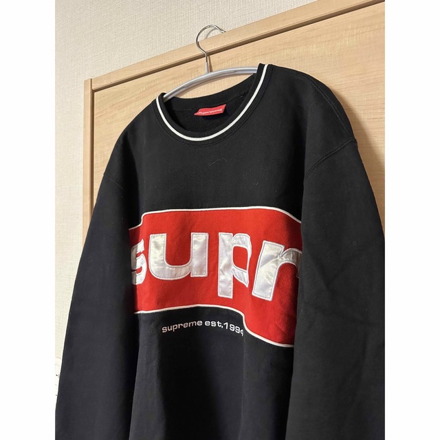 Supreme - Supreme Piping Crewneck Black 2019AW Lの通販 by