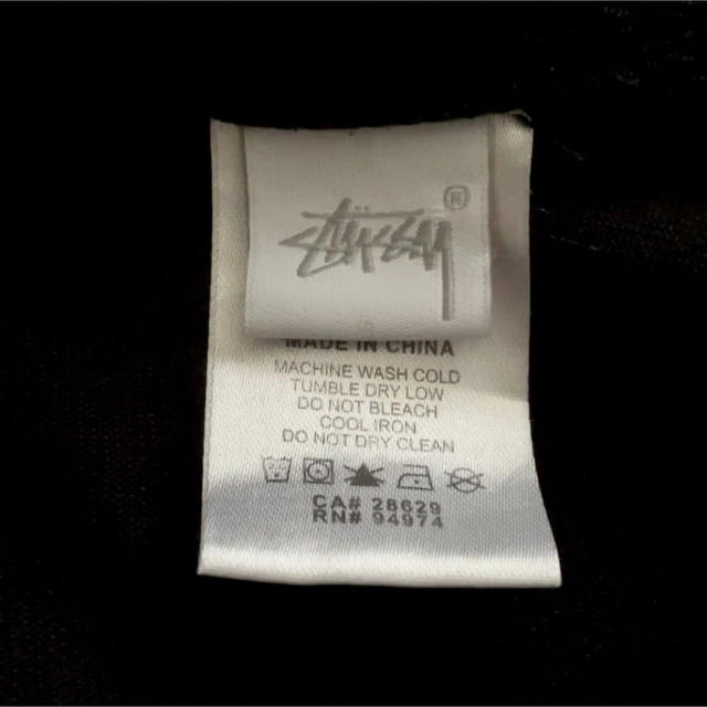 STUSSY(ステューシー)のL ステューシー デニム ミリタリーロングパーカー ジャケット コート ブラック メンズのジャケット/アウター(ミリタリージャケット)の商品写真