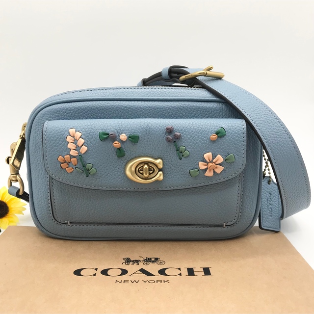 COACH 大人気！！ ウィロウ カメラバッグ フローラルエンブロイダリー 新品