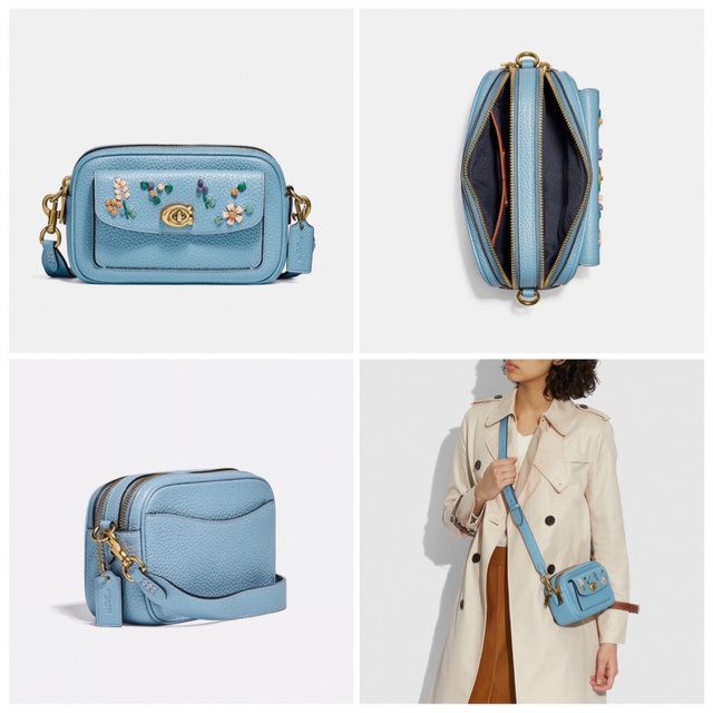 COACH 大人気！ ウィロウ カメラバッグ フローラルエンブロイダリー 新品