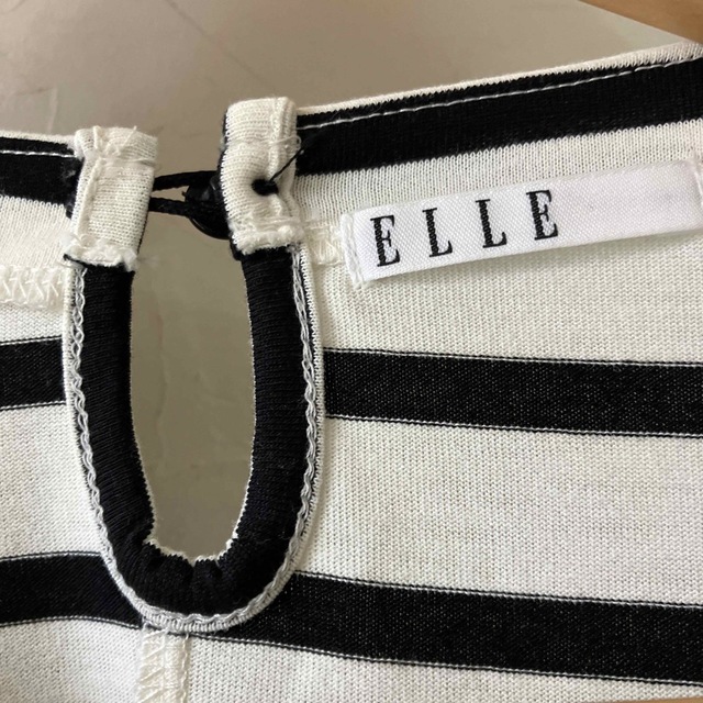 ELLE(エル)のELLE    Aラインボーダーカットソー レディースのトップス(Tシャツ(半袖/袖なし))の商品写真