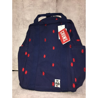 チャムス(CHUMS)のCHUMS Boody Canvas Square Day Pack チャムス リュック バックパック ネイビー【中古】【004】【岩】(バッグパック/リュック)