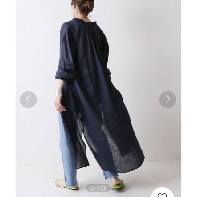 タグ付き FRAMeWORK FRENCH LINEN シャツワンピース 2