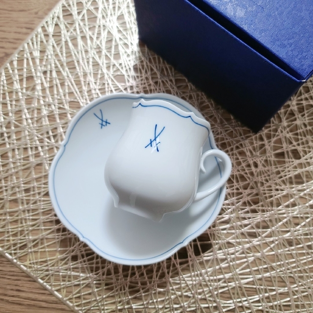 未使用品】MEISSEN マイセン カップ&ソーサー 双剣マーク 最新作売れ筋