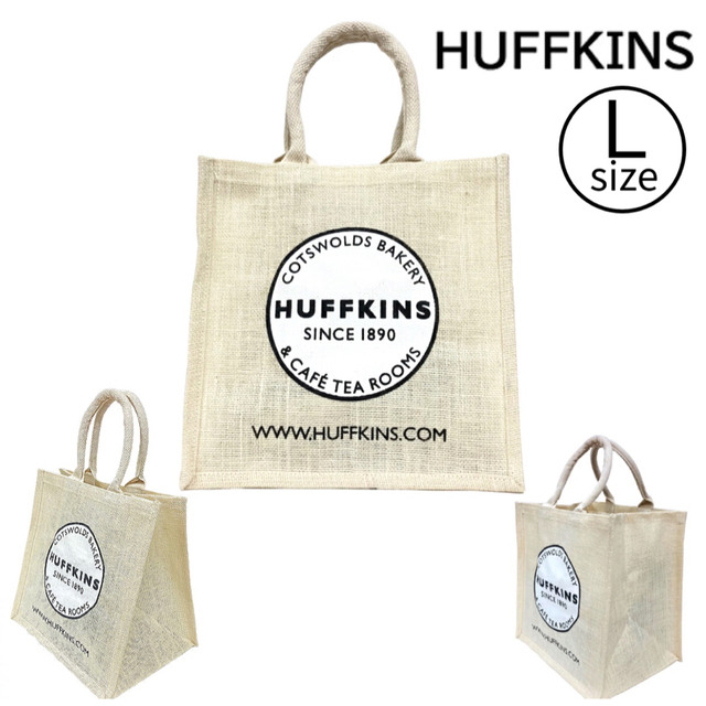 HUFFKINS ハフキンスジュートバッグ  クリームL 1