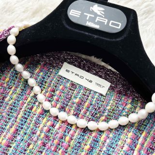 ETRO - 美品 ETRO エトロ ミックスツイード ノーカラー ニット