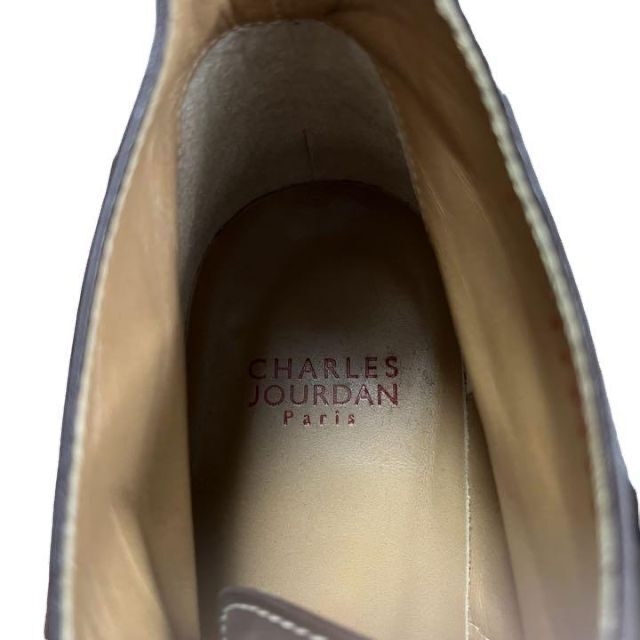 【セール価格】 CHARLES JOURDAN 革靴 ブラウン レースアップ メンズの靴/シューズ(ドレス/ビジネス)の商品写真