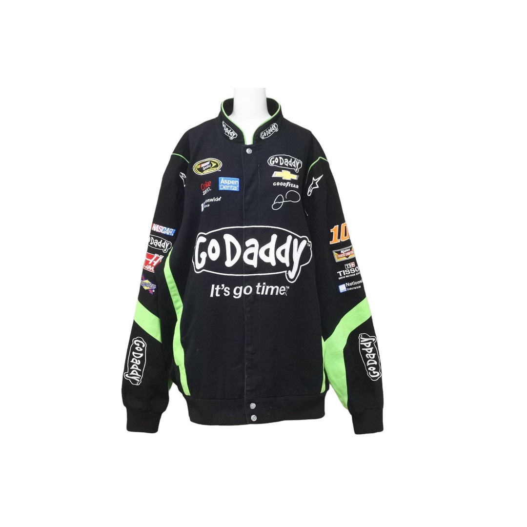 JEFFHAMILTON ジェフハミルトン NACAR ナスカー ヴィンテージ レーシングジャケット ブラック グリーン 2XL 美品  48205