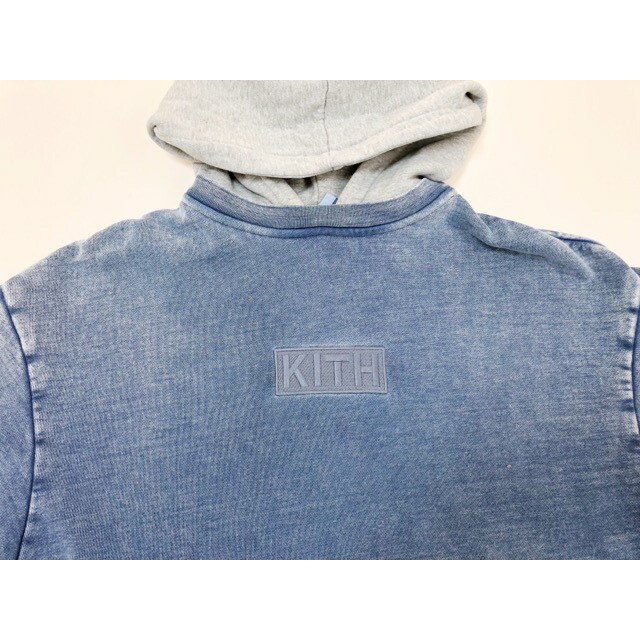 Kith Two Tone Indigo Hoodie Light 新品S