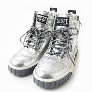 DIESEL☆シルバー☆24.5㎝☆ハイカット www.krzysztofbialy.com