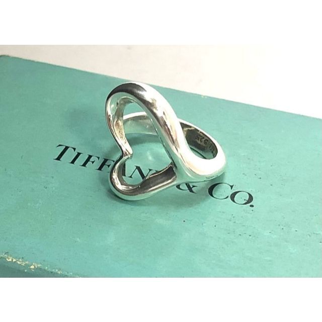 TIFFANY ティファニー エルサペレッティ オープンハート リング 8号