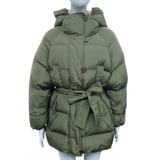 モンクレール MONCLER コート ベルト付き ダークグリーン