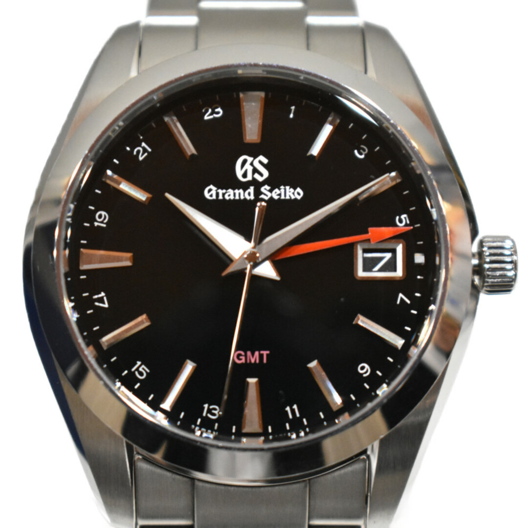 Grand Seiko(グランドセイコー)の【箱・保証書あり】 Grand　Seiko　グランドセイコー　クオーツGMT　 SBGN013 　ステンレススチール黒文字盤 腕時計　2021年購入　メンズ【中古】松山久万ノ台店 メンズの時計(腕時計(アナログ))の商品写真