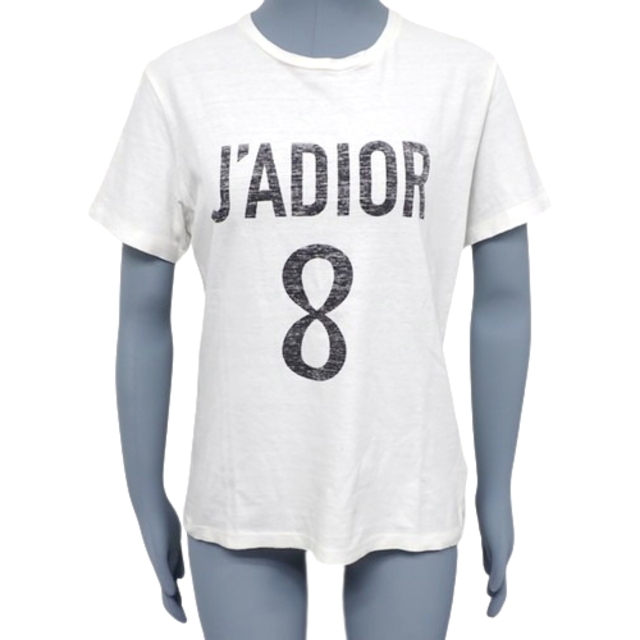 クリスチャンディオールトップス J'ADIOR 8 Tシャツ コットン リネン ホワイト白シロ 40802052022