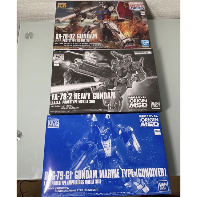 ガンプラ　1/144 HG THE ORIGINシリーズ　3点　3点