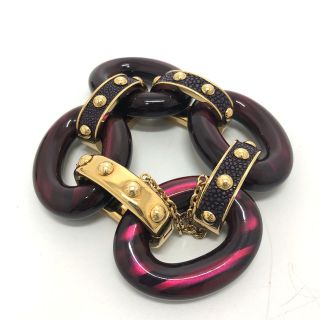 ルイヴィトン(LOUIS VUITTON)のルイヴィトン LOUIS VUITTON ギミアクルー ブレスレット プラスチック パープル(ブレスレット/バングル)