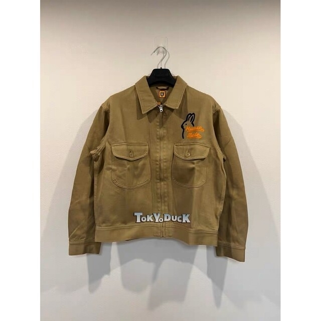 HUMAN MADE ZIP-UP WORK JACKET