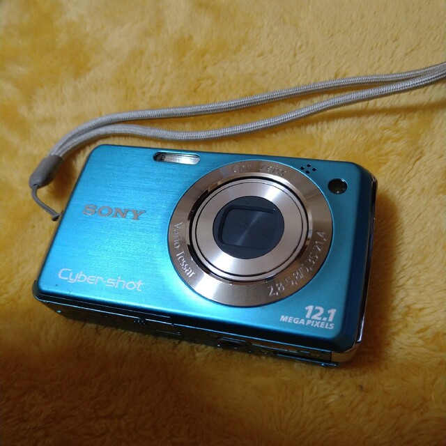 デジカメ　ブルー　DSC-W220SONY