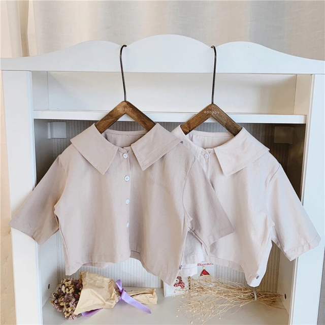 セーラー襟シャツ　90 キッズ/ベビー/マタニティのキッズ服女の子用(90cm~)(ブラウス)の商品写真