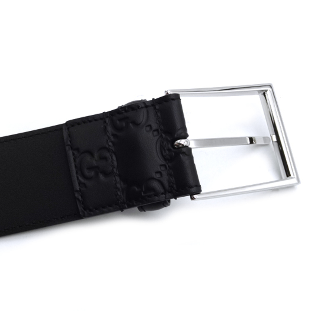 Gucci(グッチ)のグッチ GGディテール シグネチャー ベルト グッチシマ レザー ブラック 黒 474311 メンズのファッション小物(ベルト)の商品写真