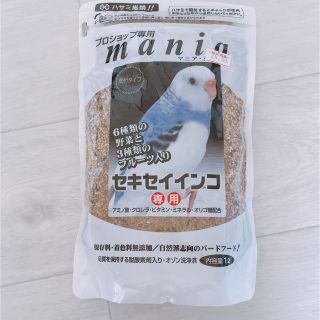 開封済　マニアシリーズ　セキセイインコ　約400g(ペットフード)