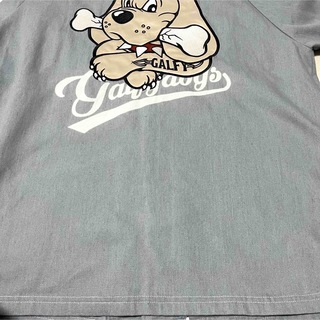 GALFY ガルフィー ベースボールシャツ 半袖 でかロゴ 個性的 L