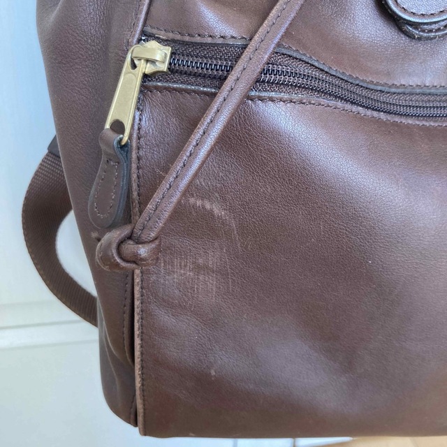 希少品 COACH オールドコーチ レザーリュックサック 大容量 ブラウン系