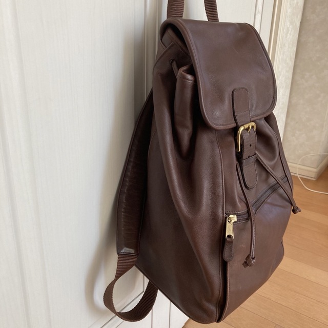 銀座 店 希少品 COACH オールドコーチ レザーリュックサック 大容量