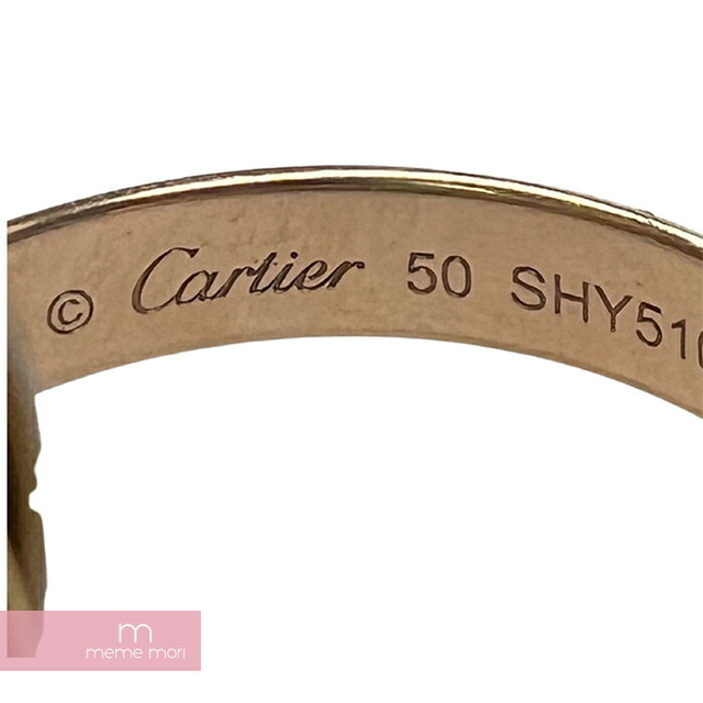 Cartier(カルティエ)のCartier Trinity Ring カルティエ トリニティリング 指輪 アクセサリー Au750 ネーム入り ピンクゴールド×ゴールド×シルバー サイズ6.5号【230410】【中古-B】【me04】 メンズのアクセサリー(リング(指輪))の商品写真