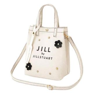 ジルバイジルスチュアート(JILL by JILLSTUART)の【新品未使用】ジルスチュアート 2WAY フラワー ショルダーバッグ ホワイト(ショルダーバッグ)