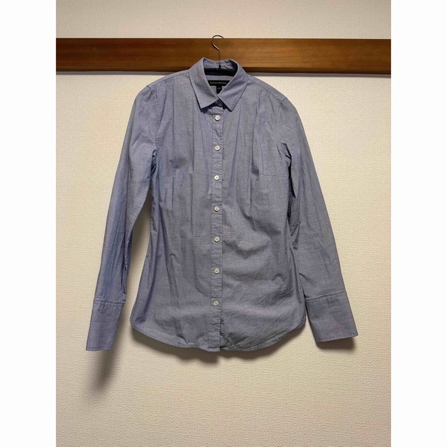 Banana Republic(バナナリパブリック)の【中古】banana republic ブルーシャツ レディースのトップス(シャツ/ブラウス(長袖/七分))の商品写真