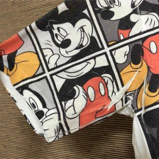 Disney　ディズニー　ミッキーマウス　総柄　半袖tシャツ　観光　水色　90s