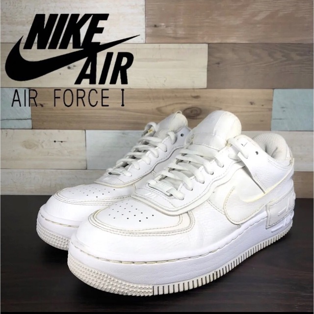 NIKE Air Force エアフォース1 シャドウ ホワイト 25cm