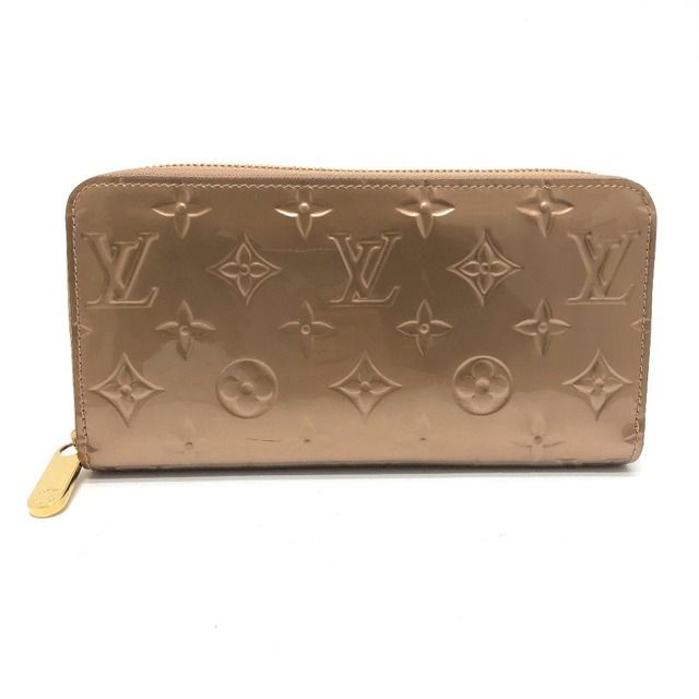 ルイヴィトン LOUIS VUITTON ジッピー ウォレット M90603 モノグラムヴェルニ 長財布 モノグラムヴェルニ ローズゴールド ゴールド