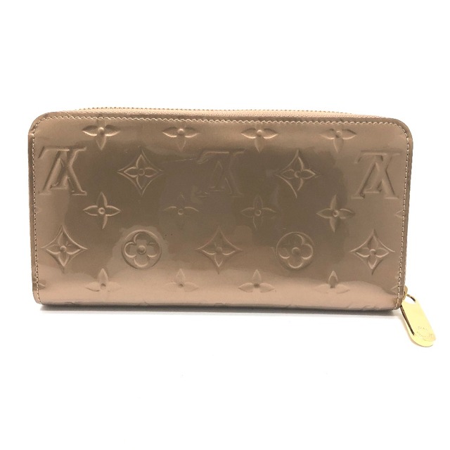 ルイヴィトン LOUIS VUITTON ジッピー ウォレット M90603 モノグラムヴェルニ 長財布 モノグラムヴェルニ ローズゴールド ゴールド