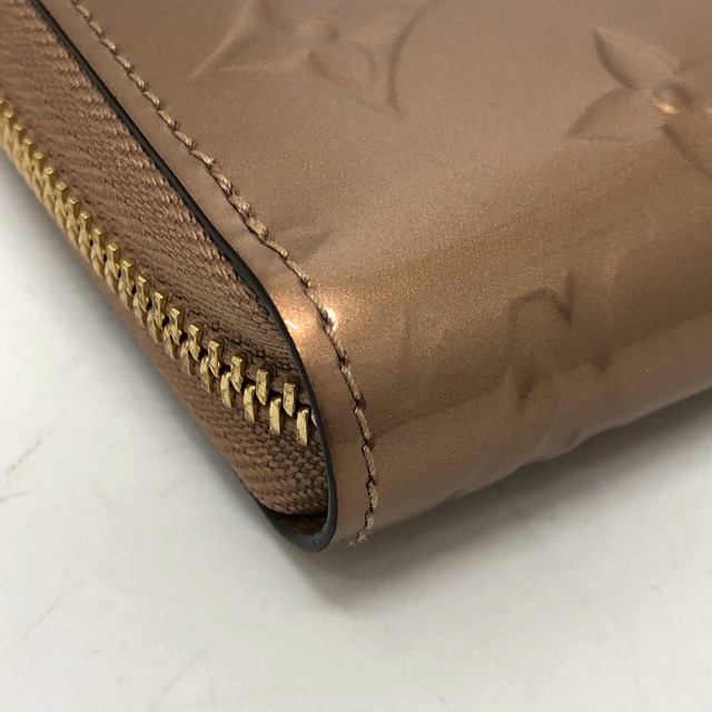 ルイヴィトン LOUIS VUITTON ジッピー ウォレット M90603 モノグラムヴェルニ 長財布 モノグラムヴェルニ ローズゴールド ゴールド