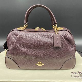 COACH - 【極美品】coach 69621 ミニボストン ロゴ 金プレート ...