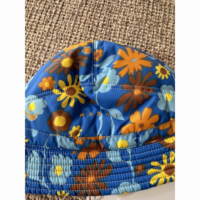マルニ MARNI リバーシブル ナイロン バケットハット 花柄 黄色 マルニ MARNI リバーシブル ナイロン バケットハット 花柄 黄色