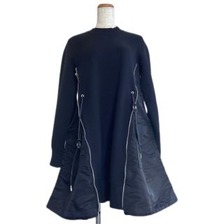 sacai - sacai サカイ ドレス ワンピースTwill Dress 黒の通販 by