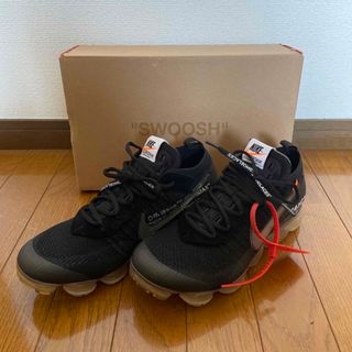 オフホワイト(OFF-WHITE)の【値下】【美品】THE10 OFF-WHITE NIKE AIRVAPORMAX(スニーカー)