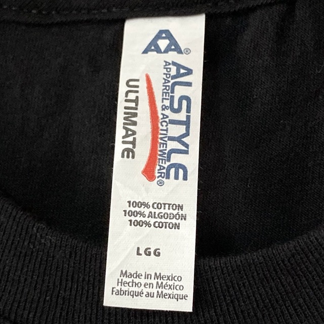 【ALSTYLE】メキシコ製 プリントTシャツ L 黒 ブラック メンズのトップス(Tシャツ/カットソー(半袖/袖なし))の商品写真