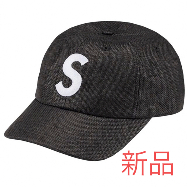 新品 Supreme Raffia S Logo 6-Panel  キャップ