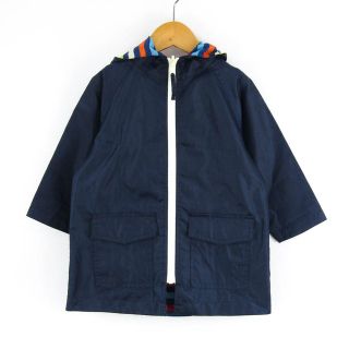 ユナイテッドアローズ(UNITED ARROWS)のユナイテッドアローズ レインコート フード ジップジャケット ロング アウター ベビー 男の子用 XS95サイズ ネイビー UNITED ARROWS(ジャケット/コート)