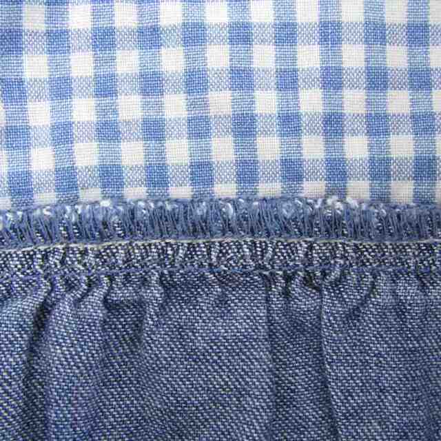 ミキハウス デニム ノースリーブワンピース ジャンパースカート ダブルBくん  ベビー 女の子用 70サイズ ブルー MIKI HOUSE キッズ/ベビー/マタニティのベビー服(~85cm)(ワンピース)の商品写真