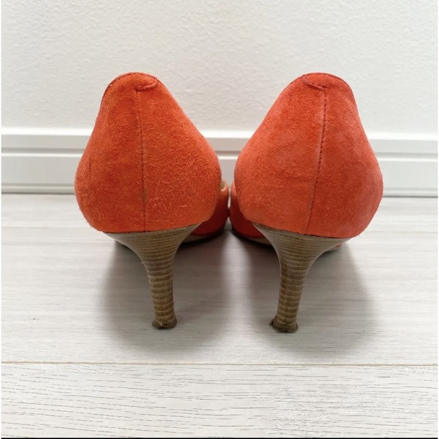 PELLICO(ペリーコ)のPELLICO ペリーコ パンプス　イタリア製　ベロア　オレンジ　23.0 レディースの靴/シューズ(ハイヒール/パンプス)の商品写真