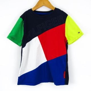 トミーヒルフィガー(TOMMY HILFIGER)のトミーヒルフィガー 半袖Tシャツ ラウンドネック  トップス キッズ 男の子用 M8-10 129-143サイズ ネイビー TOMMY HILFIGER(Tシャツ/カットソー)