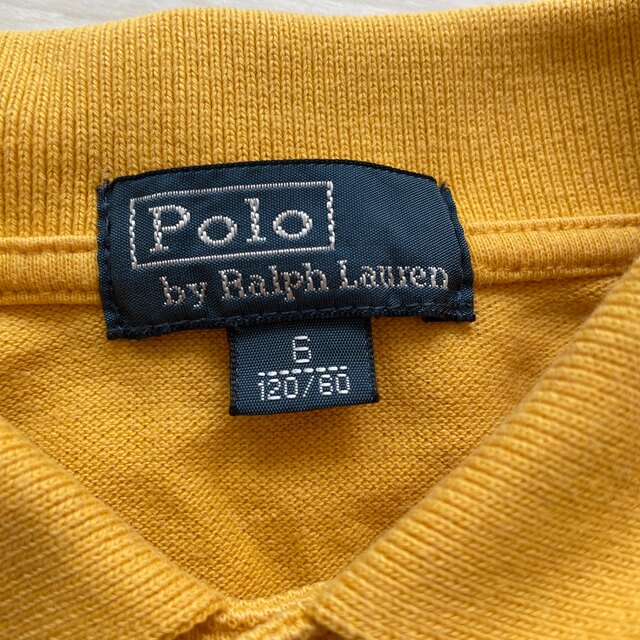 Ralph Lauren(ラルフローレン)のラルフローレン  キッズ　120cm ポロシャツ　黄色 キッズ/ベビー/マタニティのキッズ服男の子用(90cm~)(Tシャツ/カットソー)の商品写真