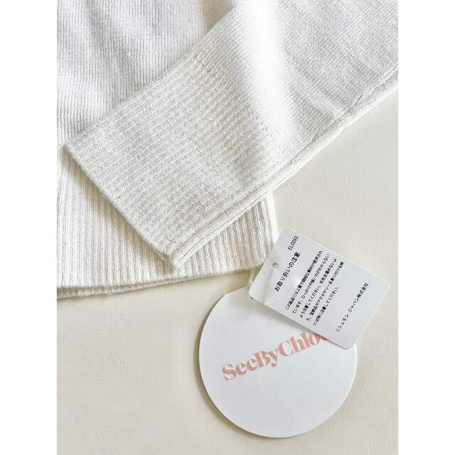 新品】SEE BY CHLOE フラワーレースフリルニット 春新作の 63.0%OFF