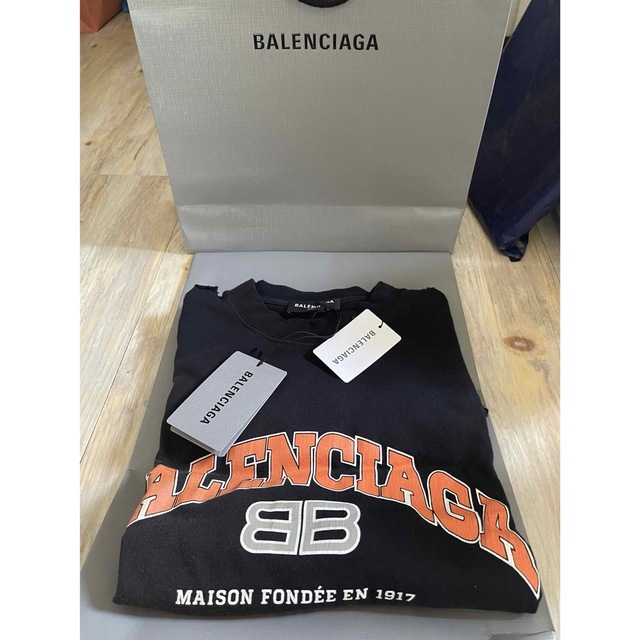 正規品 バレンシアガ ユーズド加工ロングスリーブTシャツ 新品タグ付き-