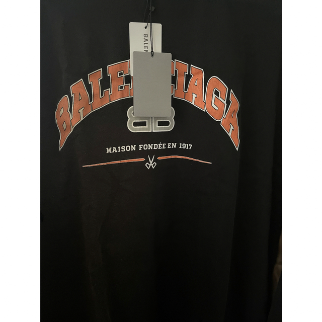 正規品 バレンシアガ ユーズド加工ロングスリーブTシャツ 新品タグ付き